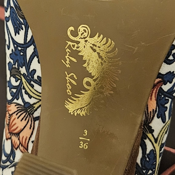 Ruby Shoo Floral Pattern Heels - Picture 5 of 5